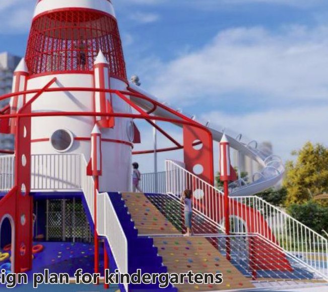 Червена ракета с пързалки – CH26-02102