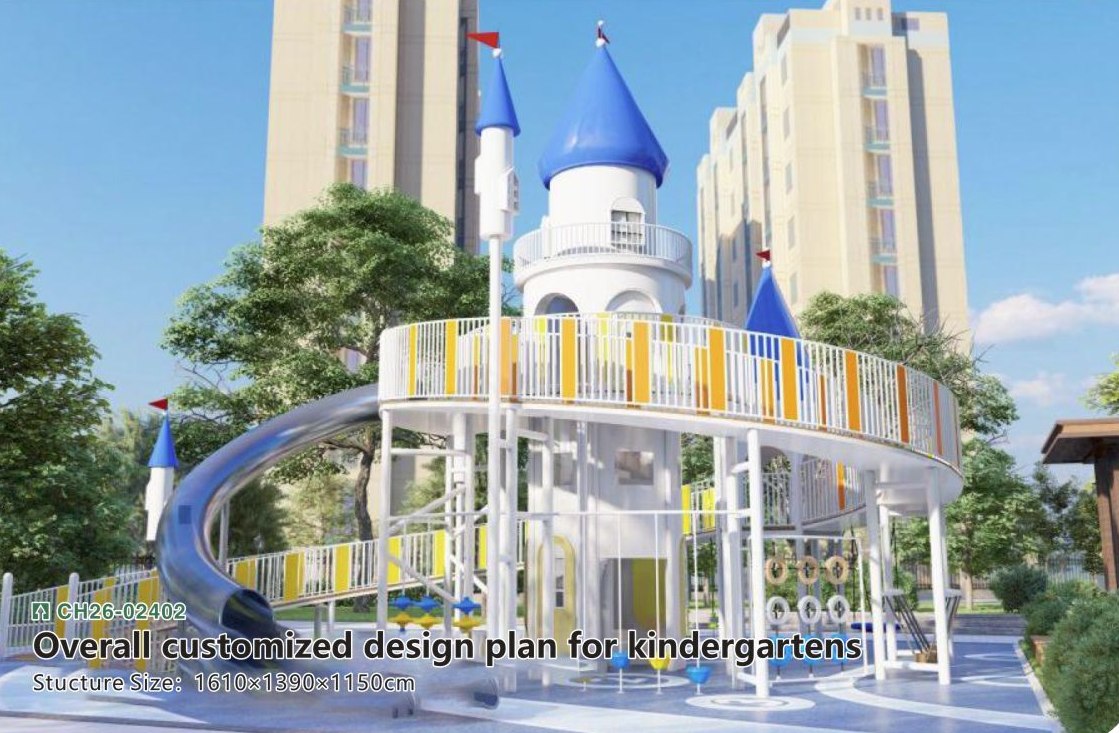Бял дворен замък с кула – CH26-02402